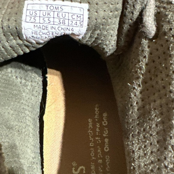 Toms Boho inspired Green Suede Laced Ankle Booties (7.5) - Picture 2 of 4